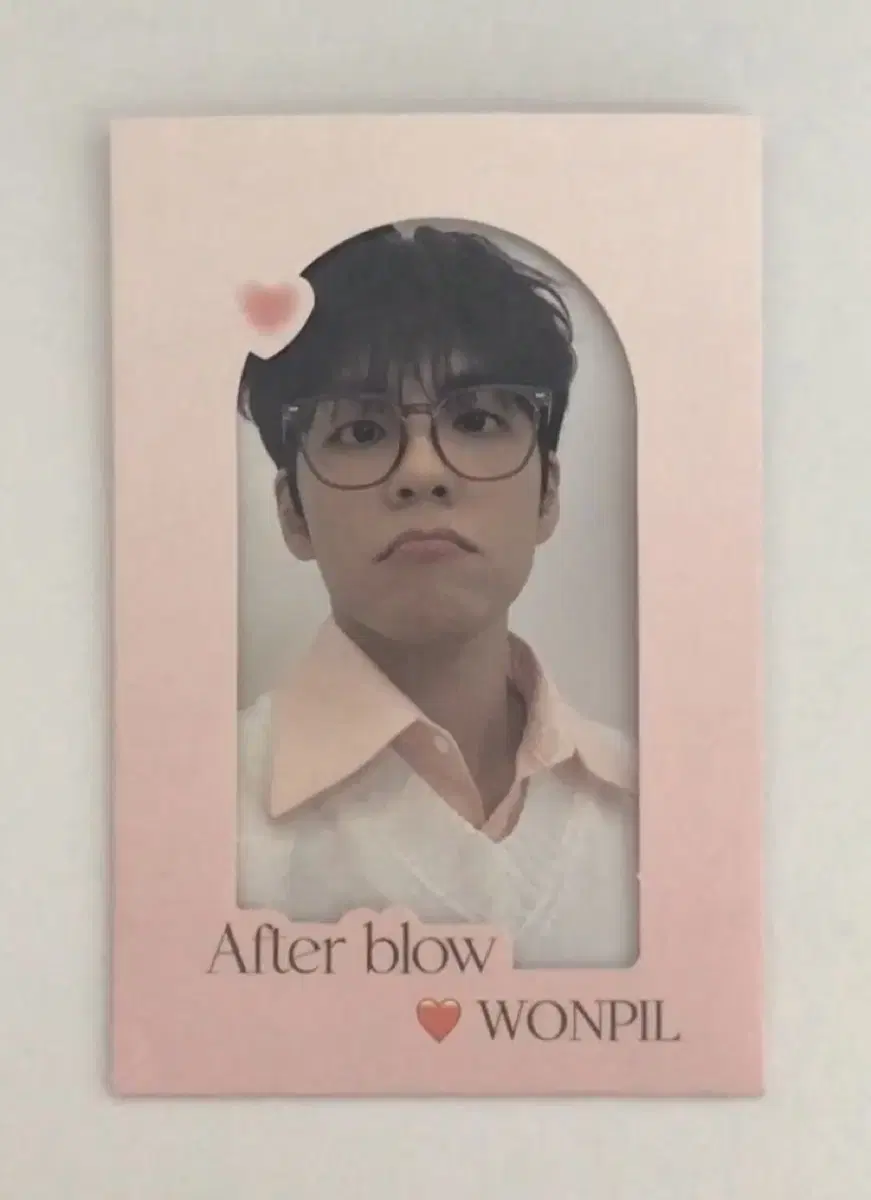 Afterblow Wonpil Wts eyeglass photocard