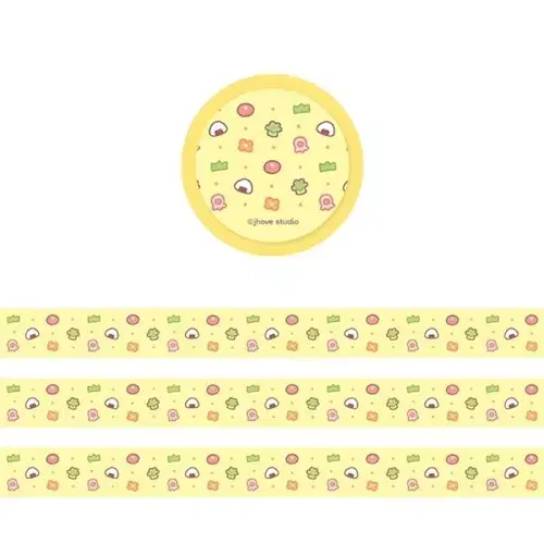 [띵] 제이호브스튜디오_도시락 패턴 마스킹테이프 마테띵 /다꾸 문구