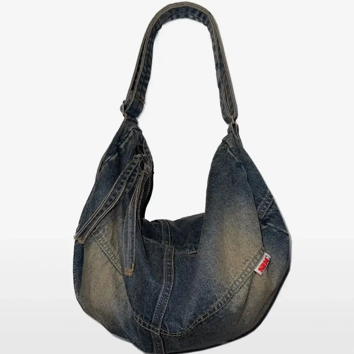 (오늘만할인단종제품) 스컬프터 Washed Denim Duffle Bag