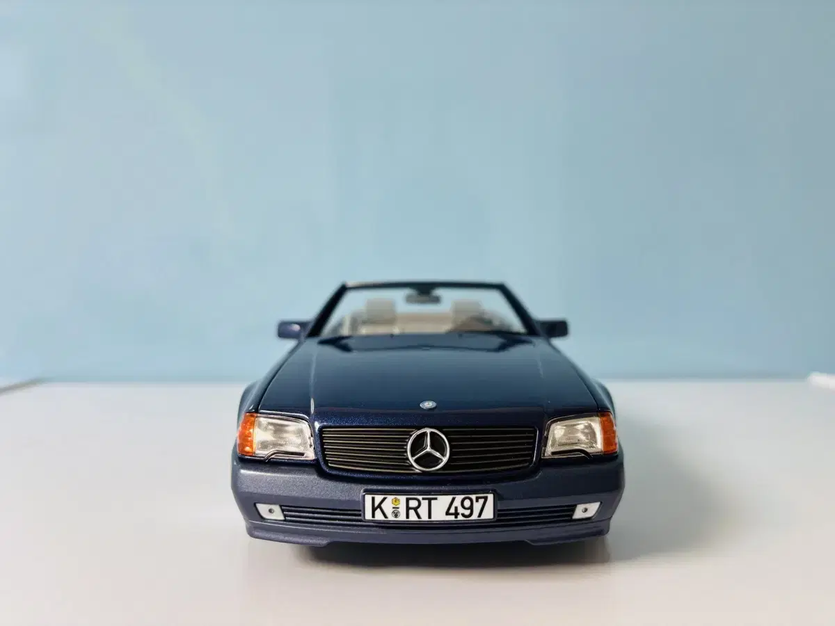 1:18 노레브 벤츠 500SL 메탈릭블루 다이캐스트 자동차모형