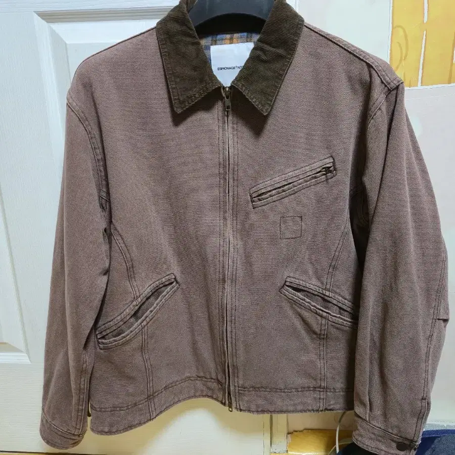 에스피오나지 Washed Canvas Blouson Jacket Burg