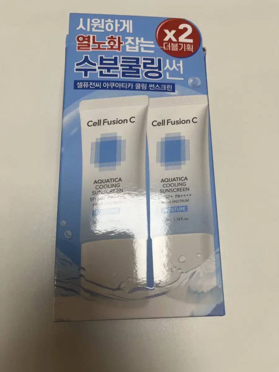 셀퓨전씨 쿨링선크림 2개 아쿠아티카 35ml