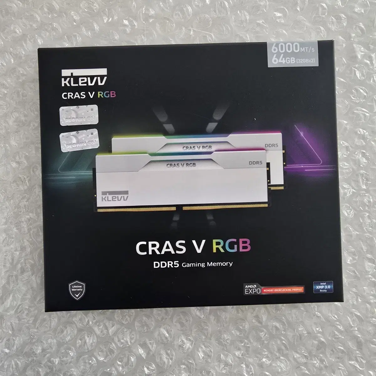 미개봉 에센코어 클레브 DDR5 6000 CL30 64GB(32GX2)