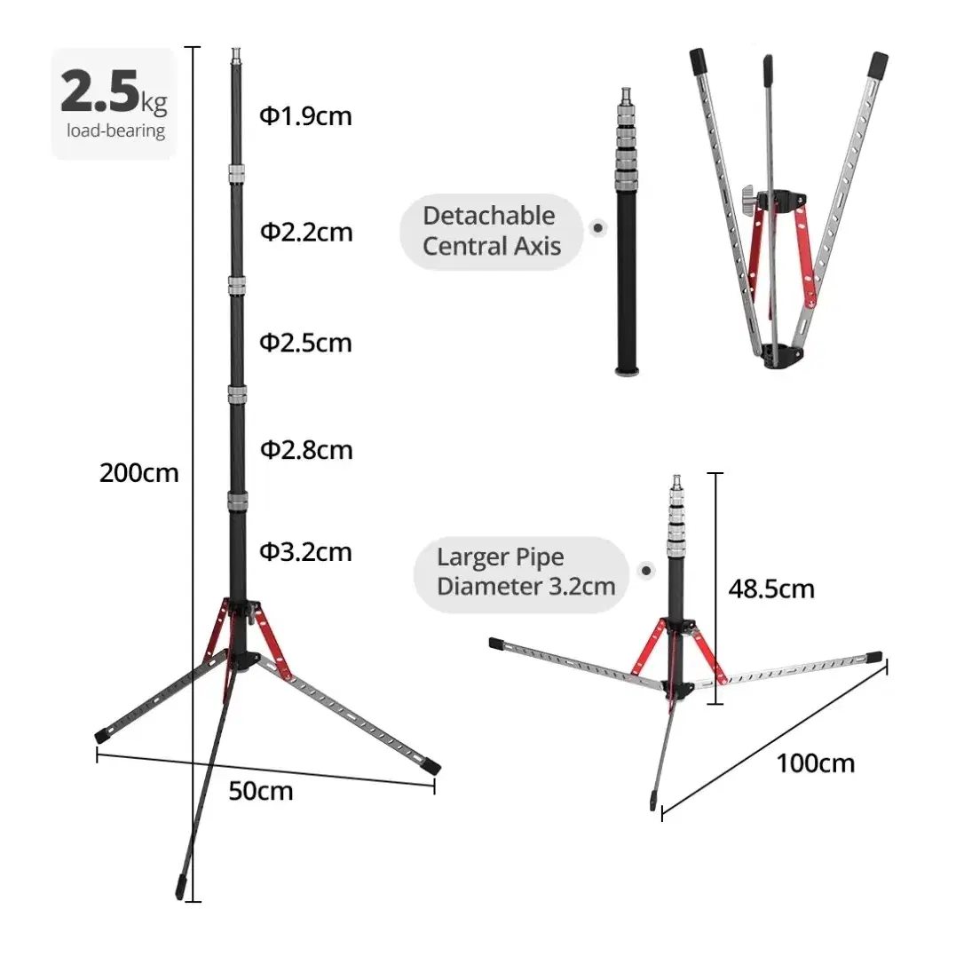 Ambitful TFZ5 카본삼각대 조명스탠드 트래블삼각대 포터블스탠드