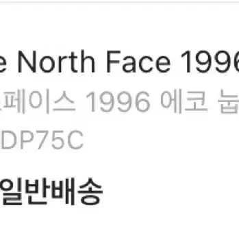 노스페이스 에코 눕시 1996 NJ1DP75C S/90