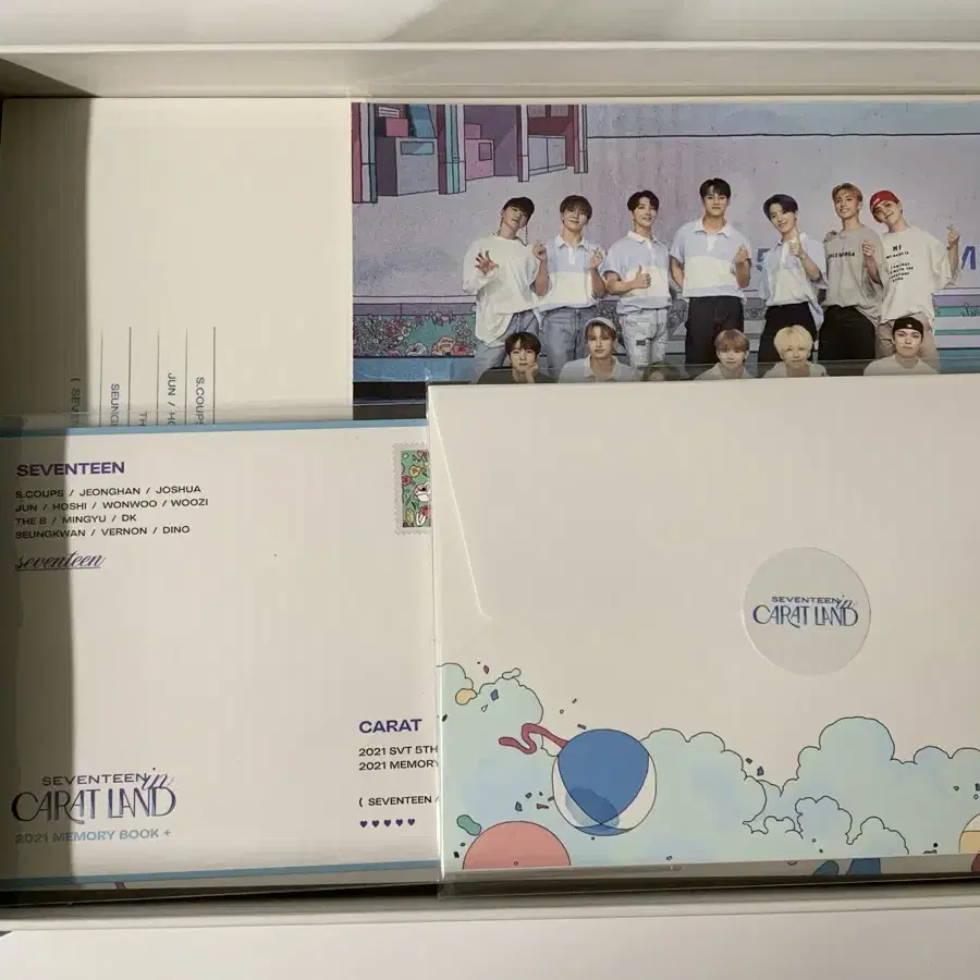 세븐틴 캐럿랜드 2021,2022,2023 메모리북 구성품 일괄 양도