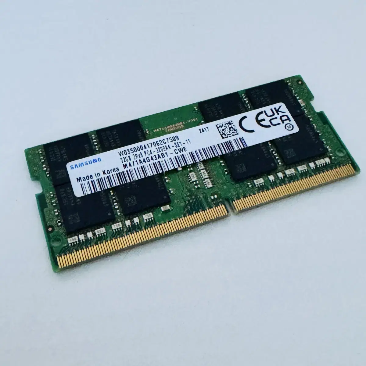 노트북용 램 32GB 삼성 DDR4 새제품 판매합니다