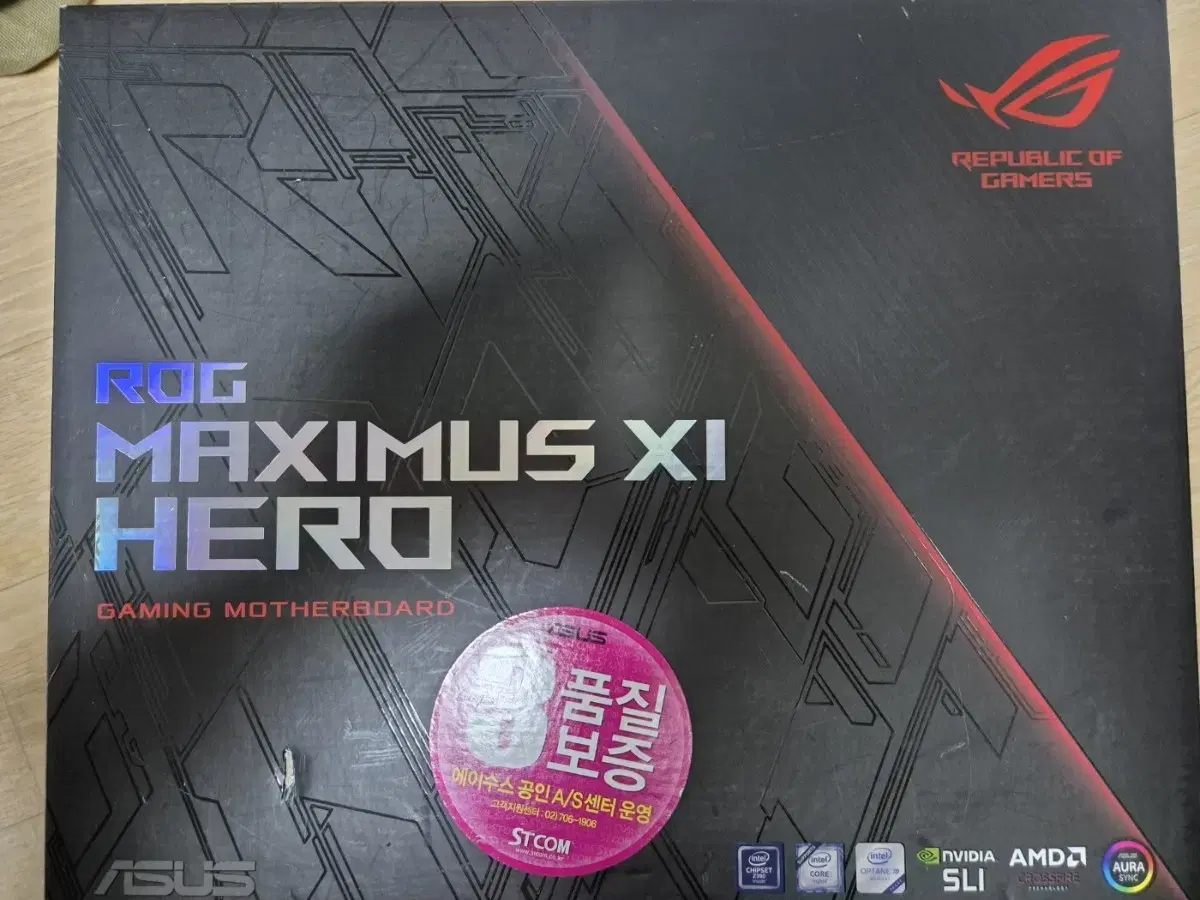 ASUS Z390 막시무스 히어로 보드 팝니다(박스O)