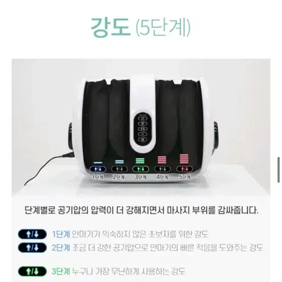 (블랙) 제스파 레그라이너 공기압 발마사지기