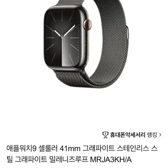 애플워치 9 밀레니즈루프 스테인리스 셀룰러 41mm