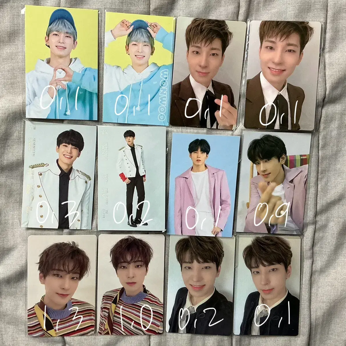 세븐틴 원우 포카