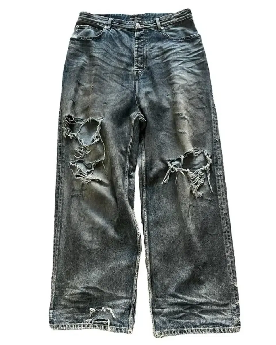 [XS] Balenciaga Summer Destroyed Denim Pants