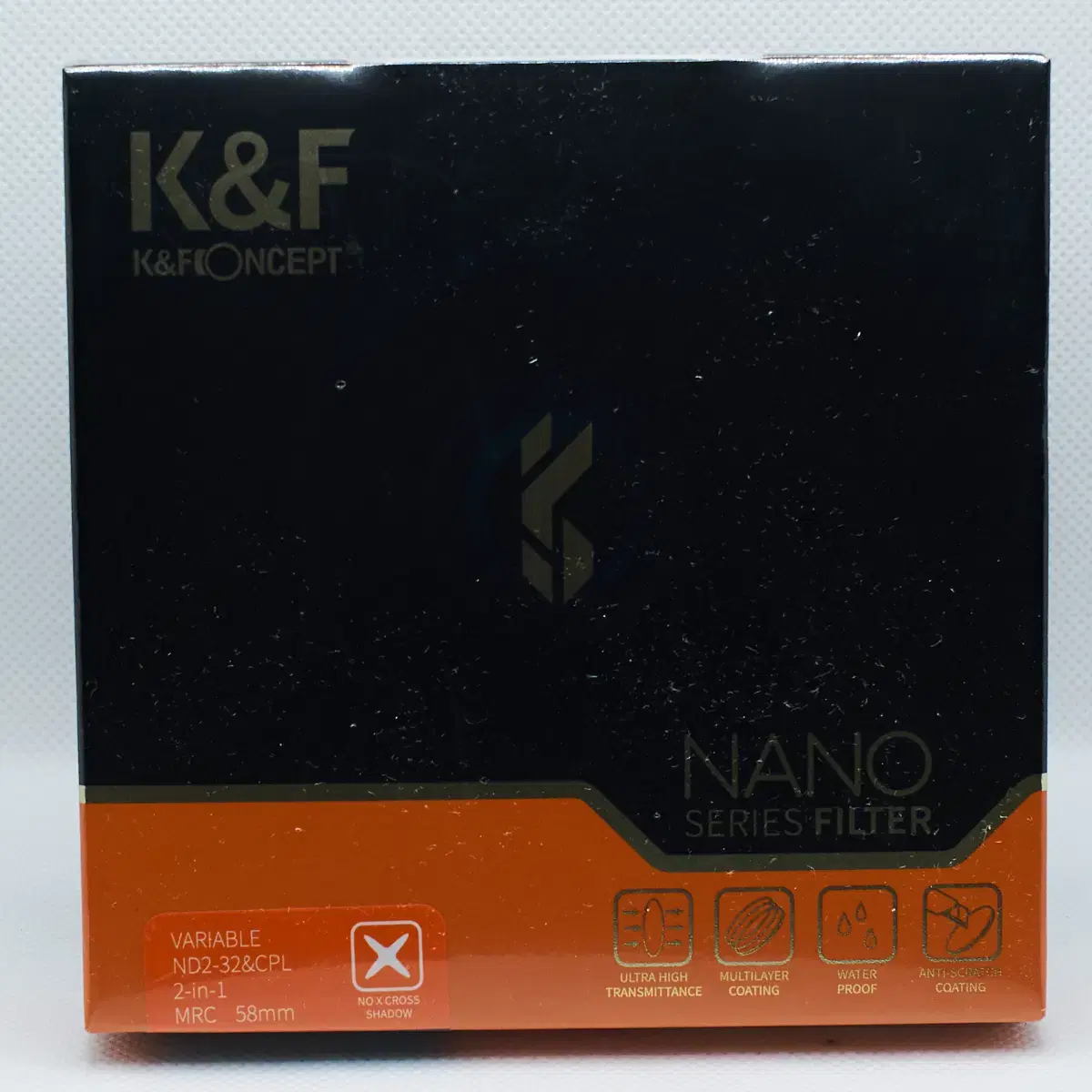 K&F 58mm NANO-X 가변 ND2-32+CPL 필터 캡포함/새상품