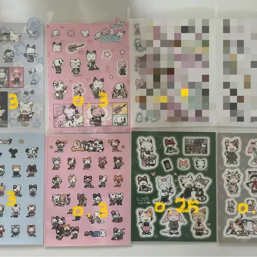 아르센 다꾸 스티커 포카 행운팩 푸딩팩 스티커팩