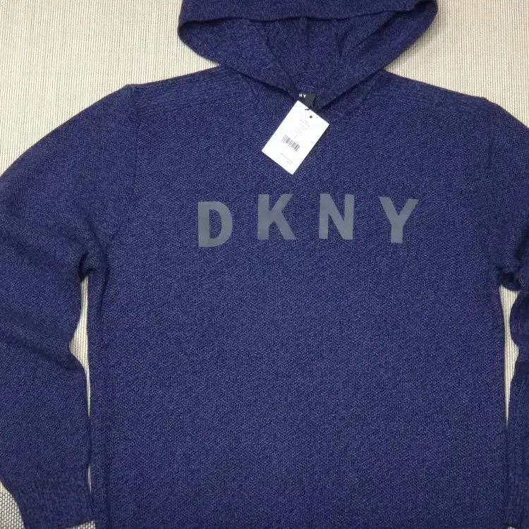 (L/100) DKNY 남성 니트 후디 새제품