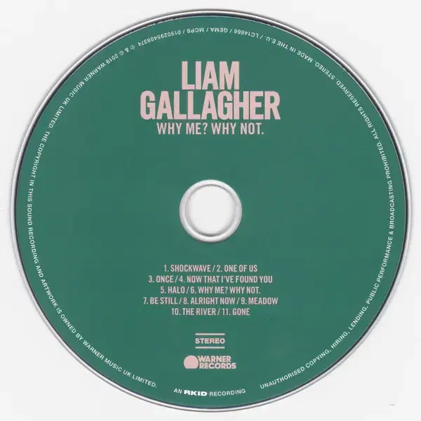 Liam Gallagher - Why Me? (CD) 유럽반 초판 미개봉