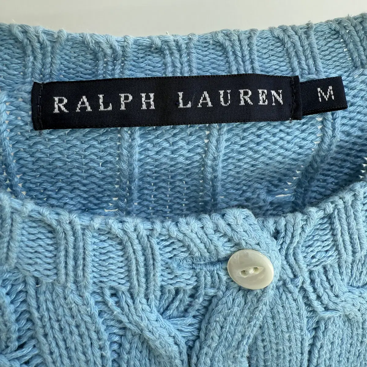 RALPH LAUREN 케이블 니트 가디건