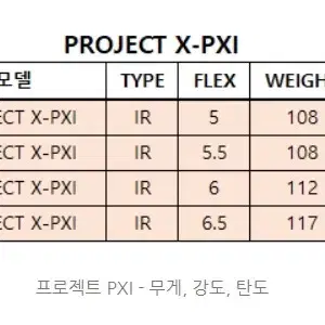 미즈노 MP-54, PROJECT X Pxi 5.5