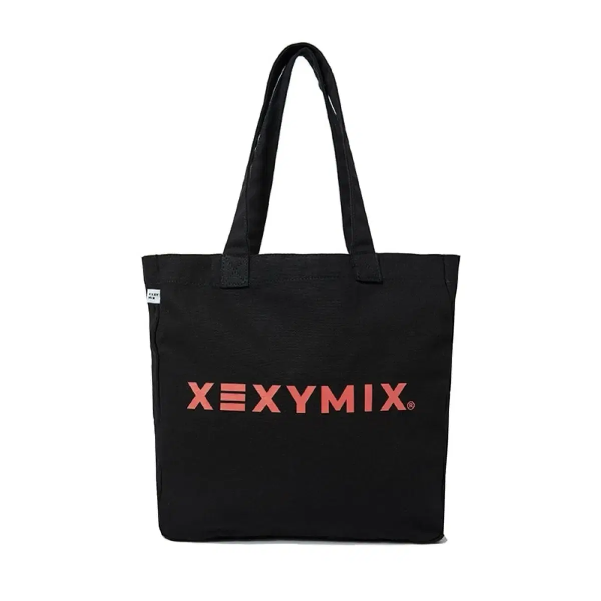 Xecsics Canvas Lettering Eco Bag Black