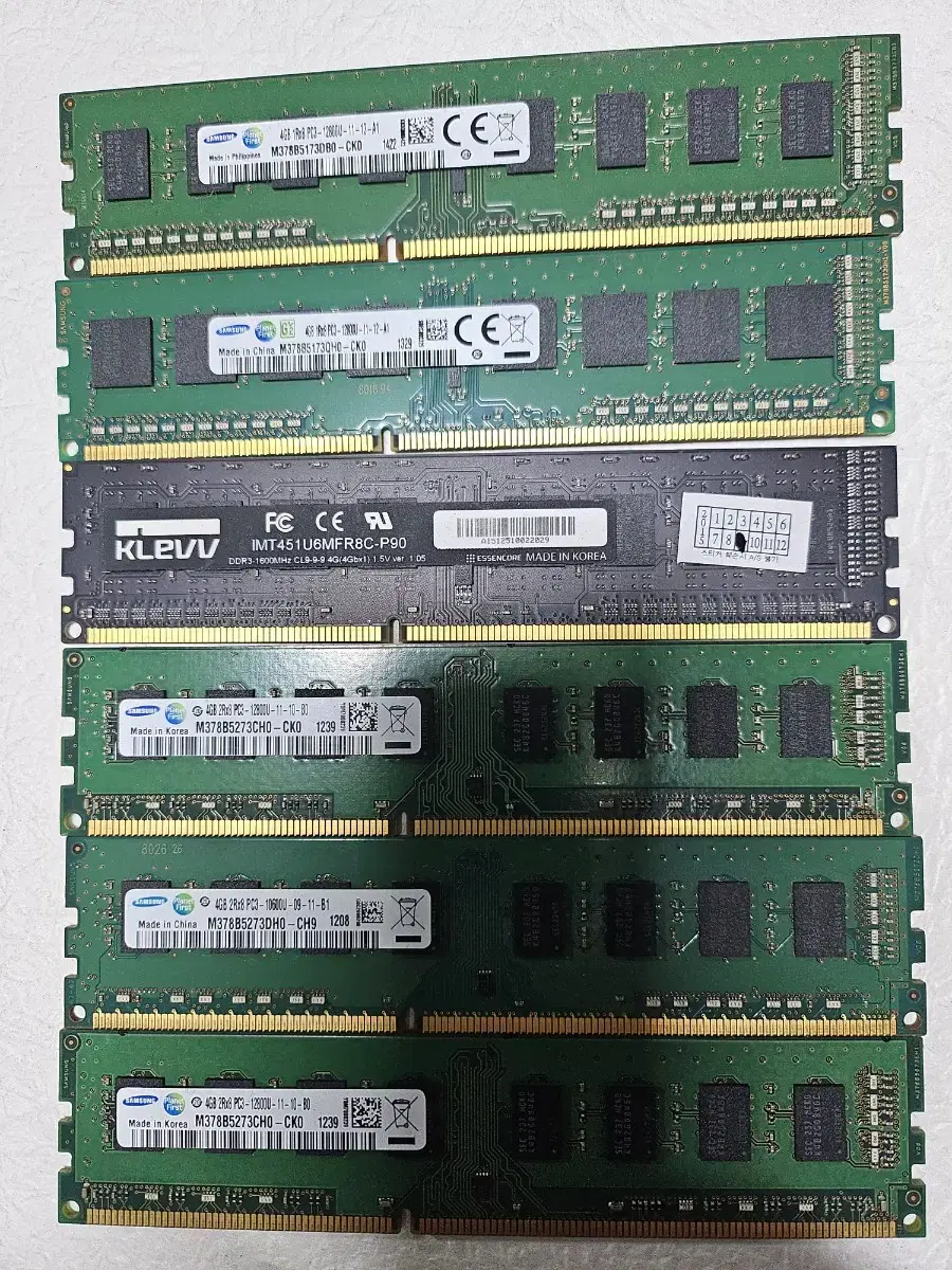 4GB PC3   6개일괄