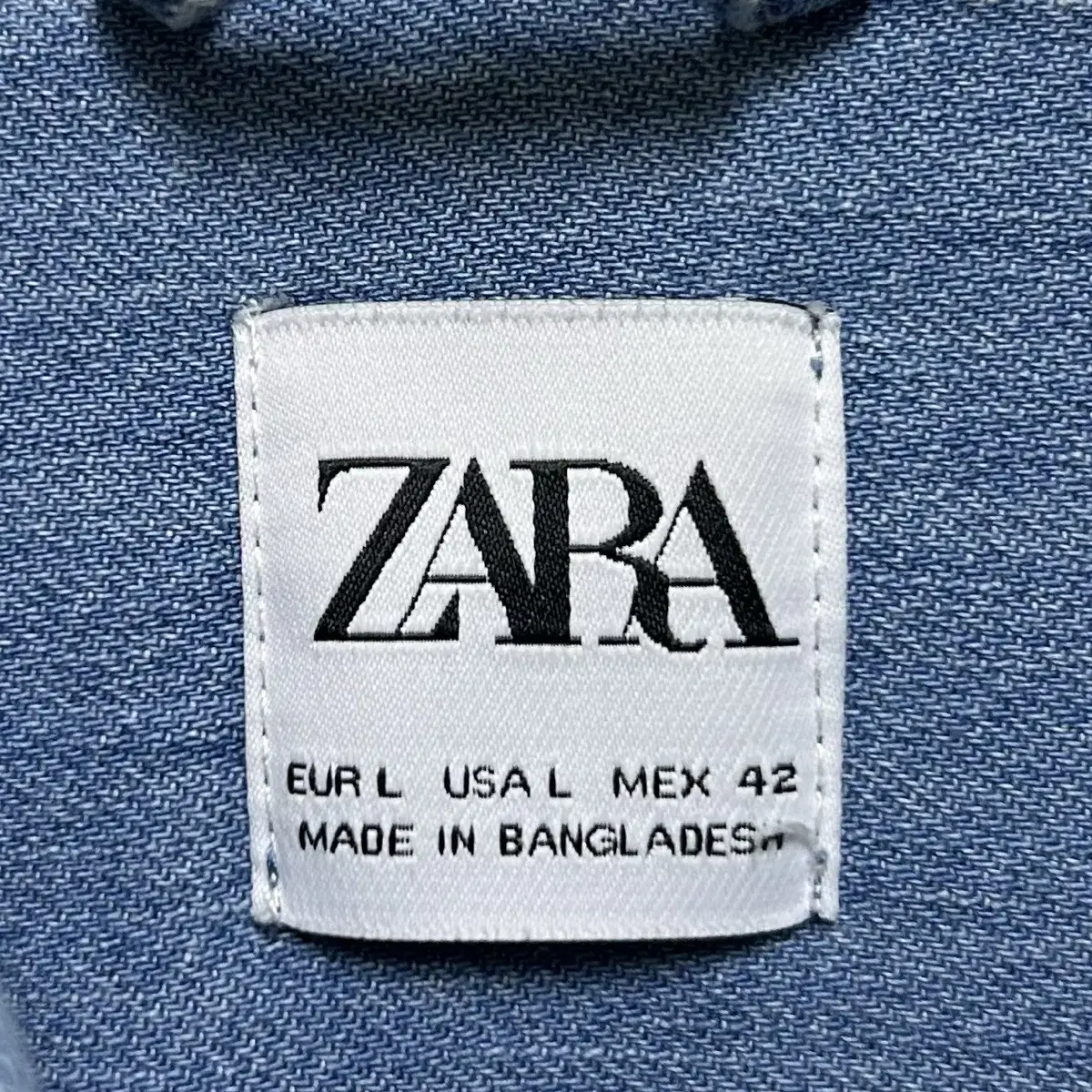 [남자 105]ZARA 자라 청 데님 셔츠