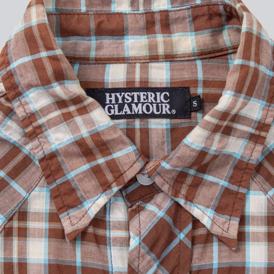 HYSTERIC GLAMOUR 히스테릭글래머 웨스턴 체크 셔츠