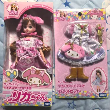 마이멜로디 대스키 리카짱 드레스 세트 2종 세트 산리오