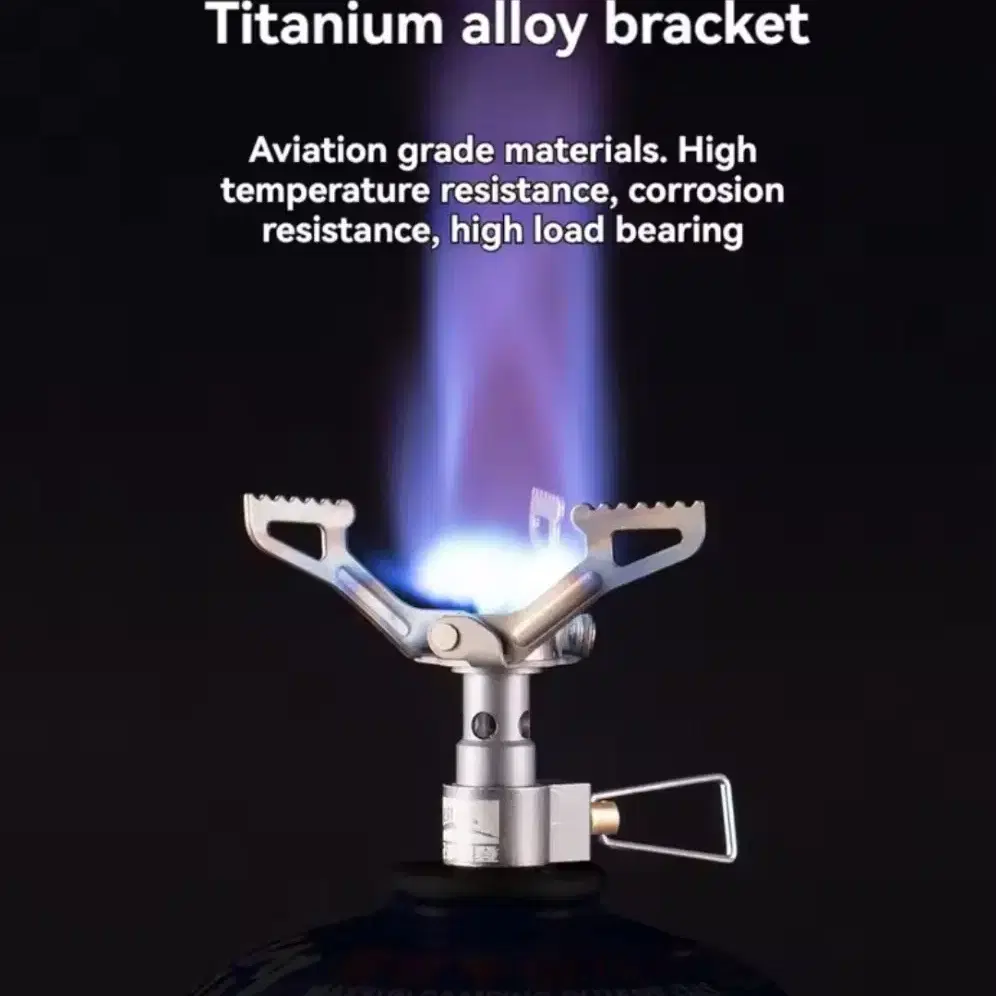 25g, 티타늄 미니 캠핑 가스 버너,낚다,야외 하이킹 접이식 조리로