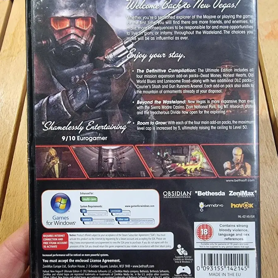 Fallout  NEW VEGAS (영문판)PC DVD