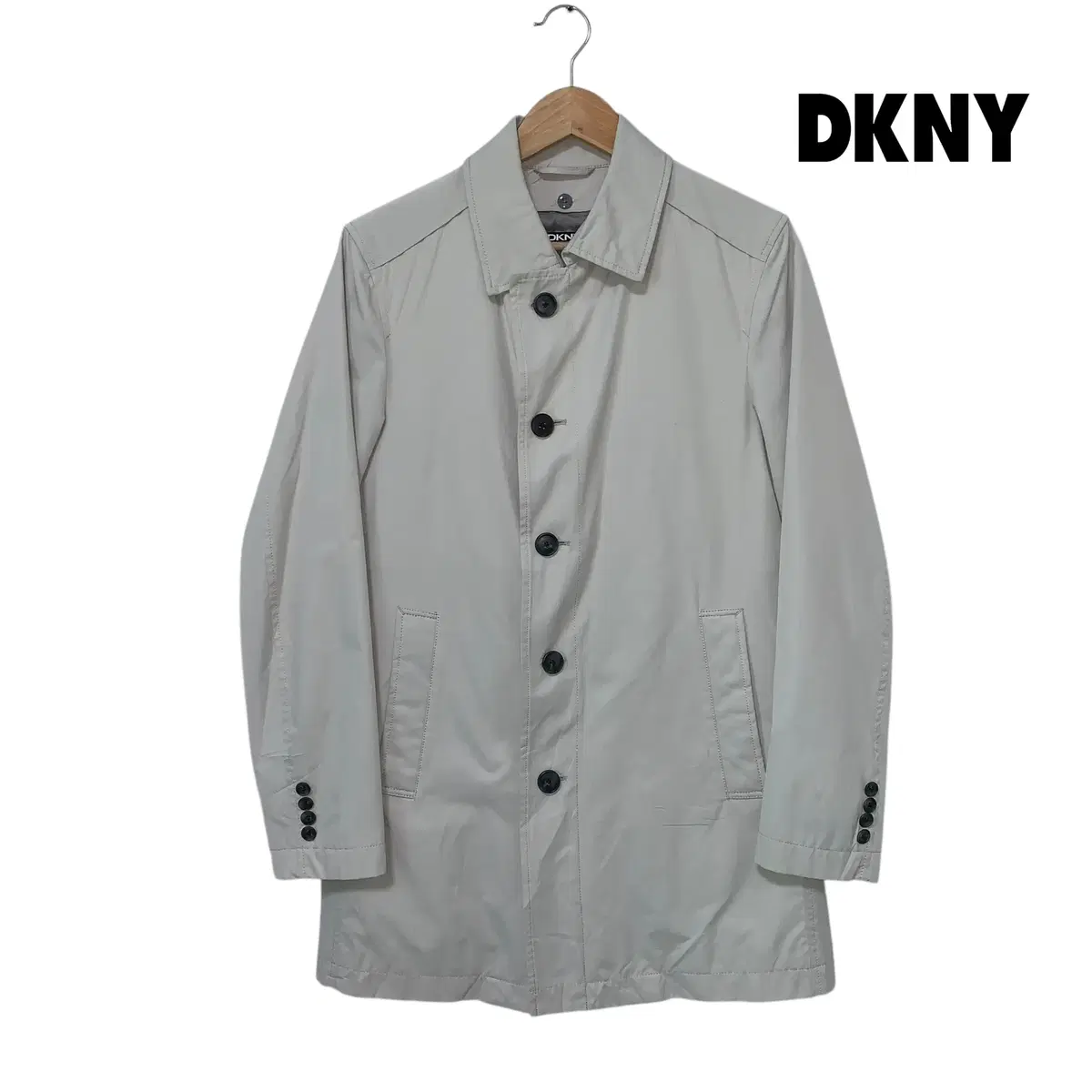 DKNY 트렌치 자켓 버튼 블레이저 쿨그레이 정품일본빈티지 남녀공용 M