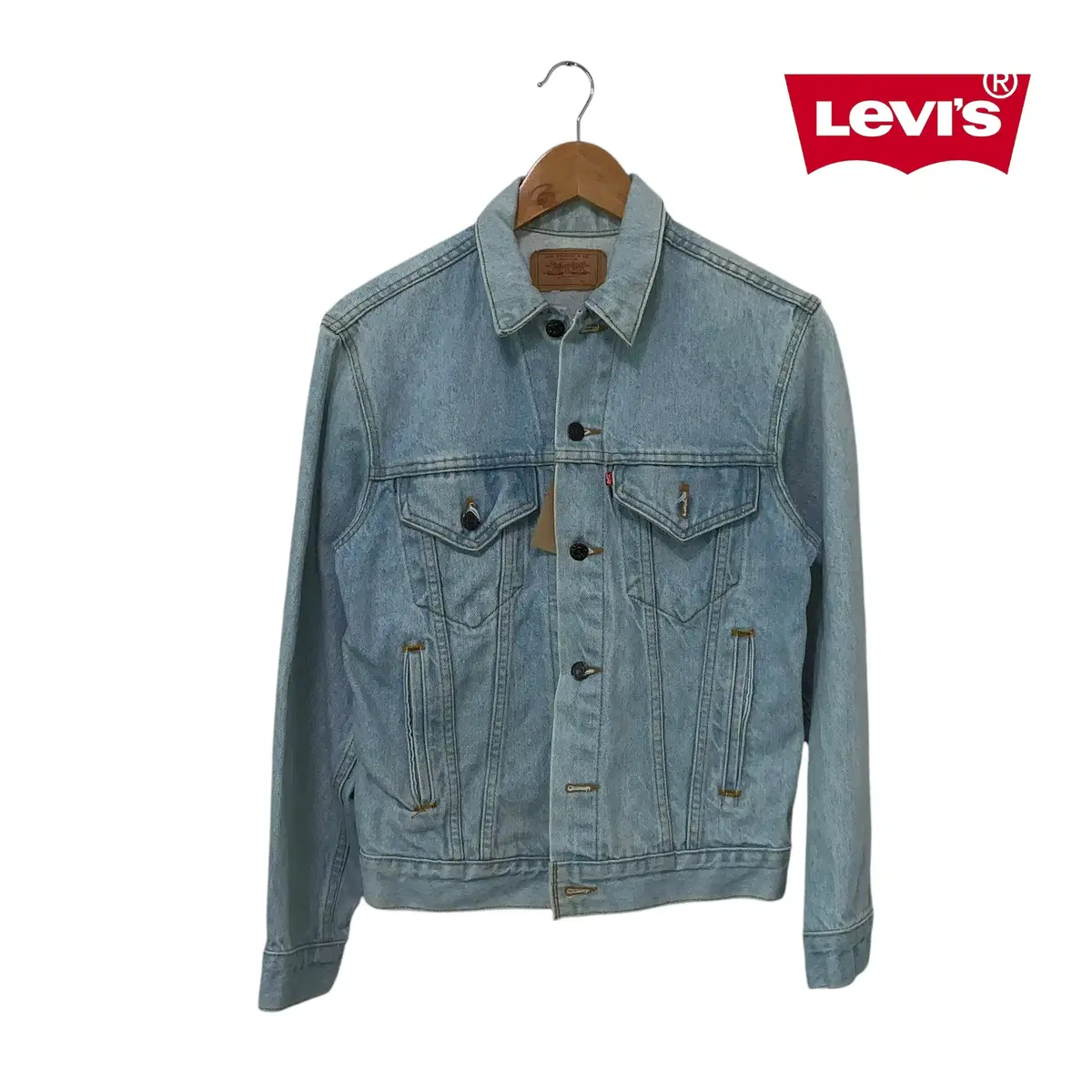 리바이스 LEVIS 데님 자켓 연청자켓 남녀공용 정품USA빈티지 M