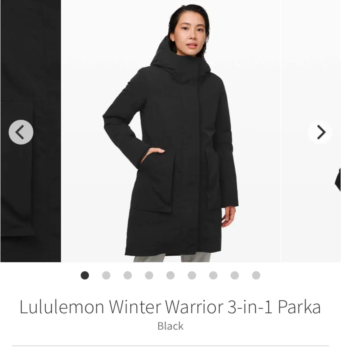 (새상품)룰루레몬 파카 Winter Warrior 3-in-1 Parka