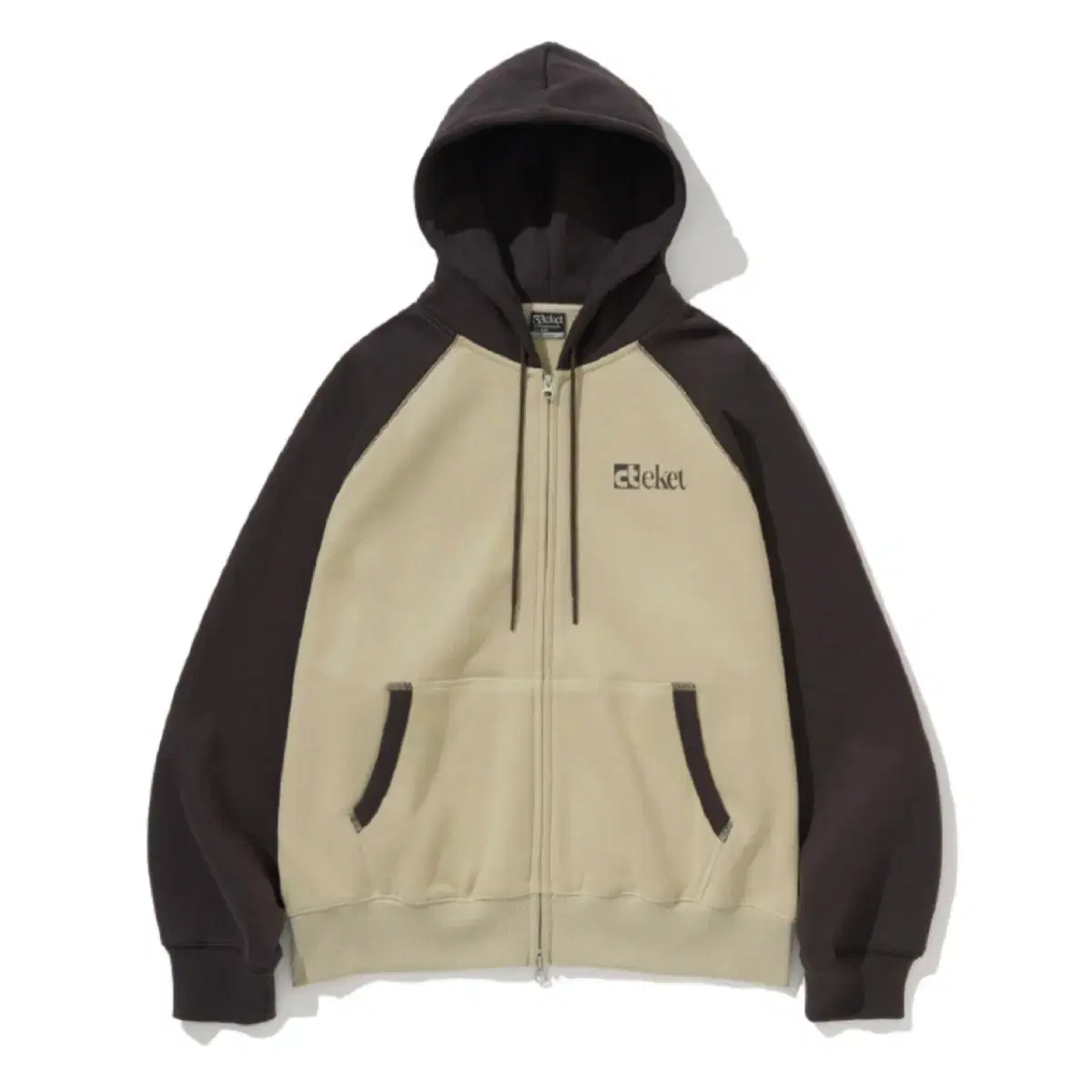 테켓 후드 집업 Plan Zip-Up Hoodie Beige