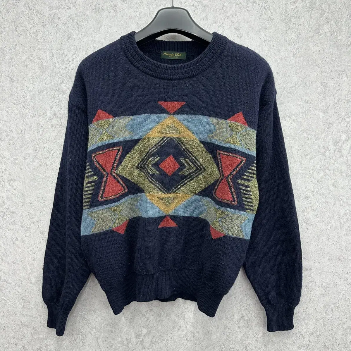 100 Japanese women's overfit wool knit