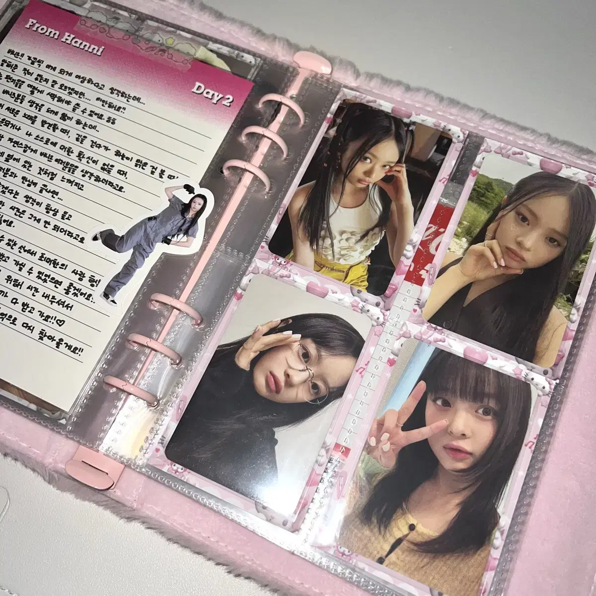 뉴진스 엔제이지 하니 버니즈 캠프 이어북 미공포 포카 스티커