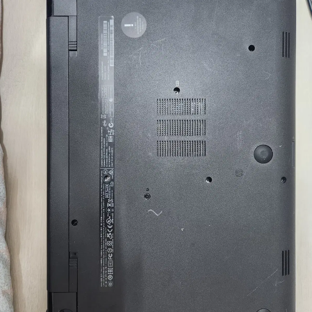 부품용노트북 HP 15-G008AU 메인보드, 키보드, 터치패드
