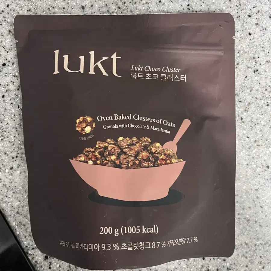 lukt 룩트 초코 클러스터 200g