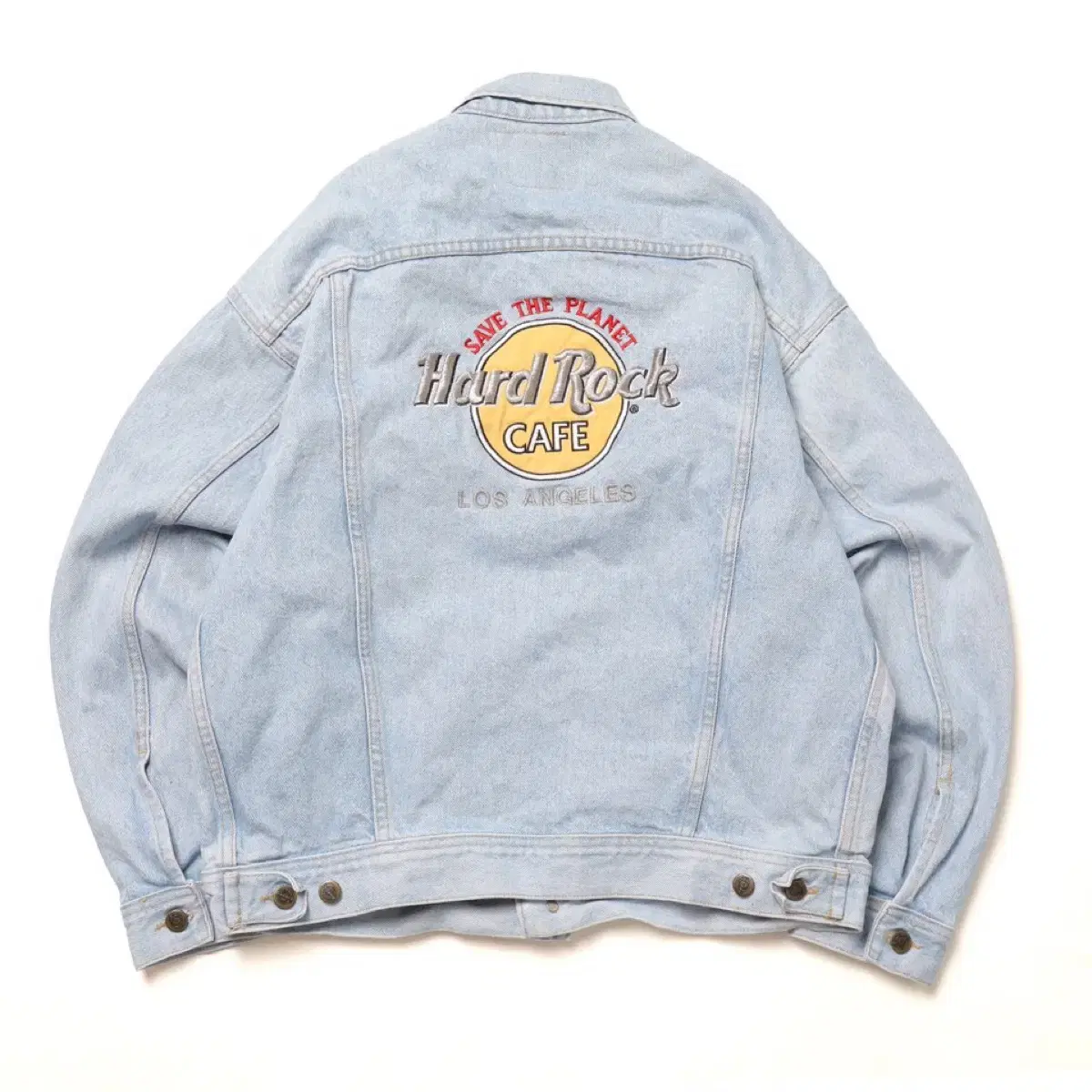 하드 락 카페 Embroidery Denim Jacket