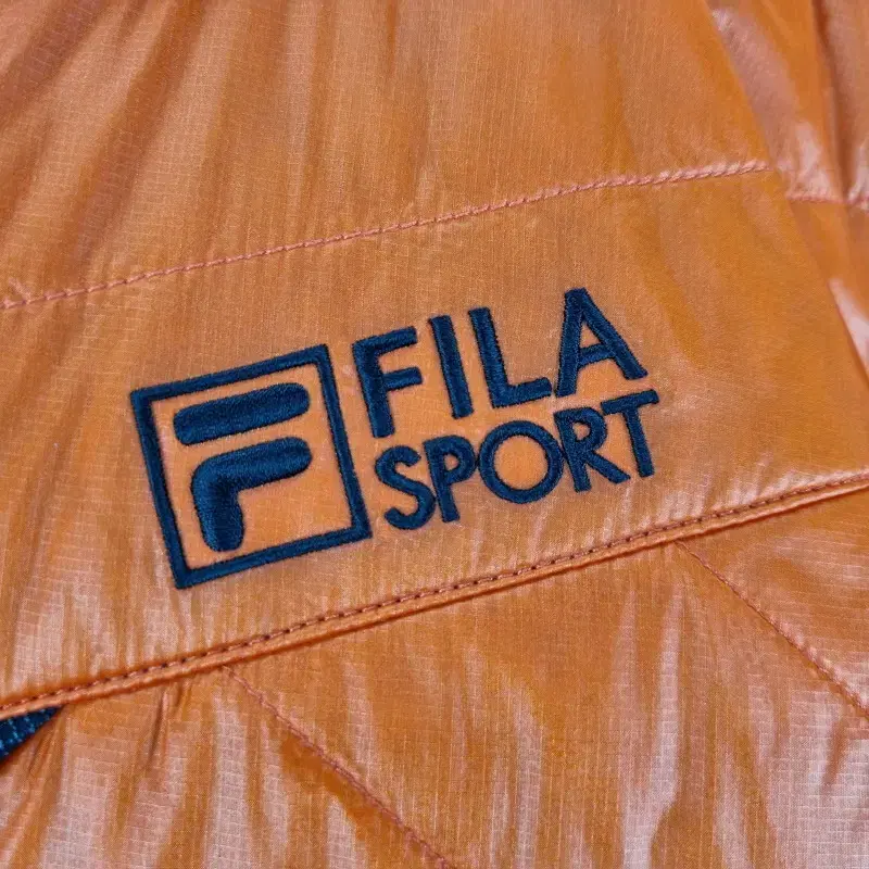 F5442 FILA SPORT 남95 반집업 후드 패딩 상의/더크