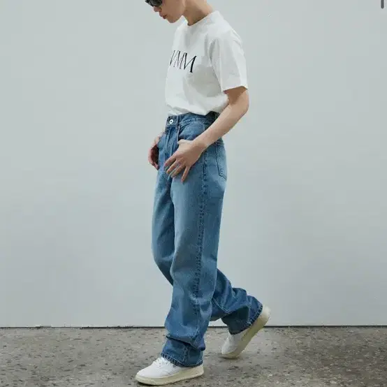 wmm스튜디오 Wide Jeans 중청 L