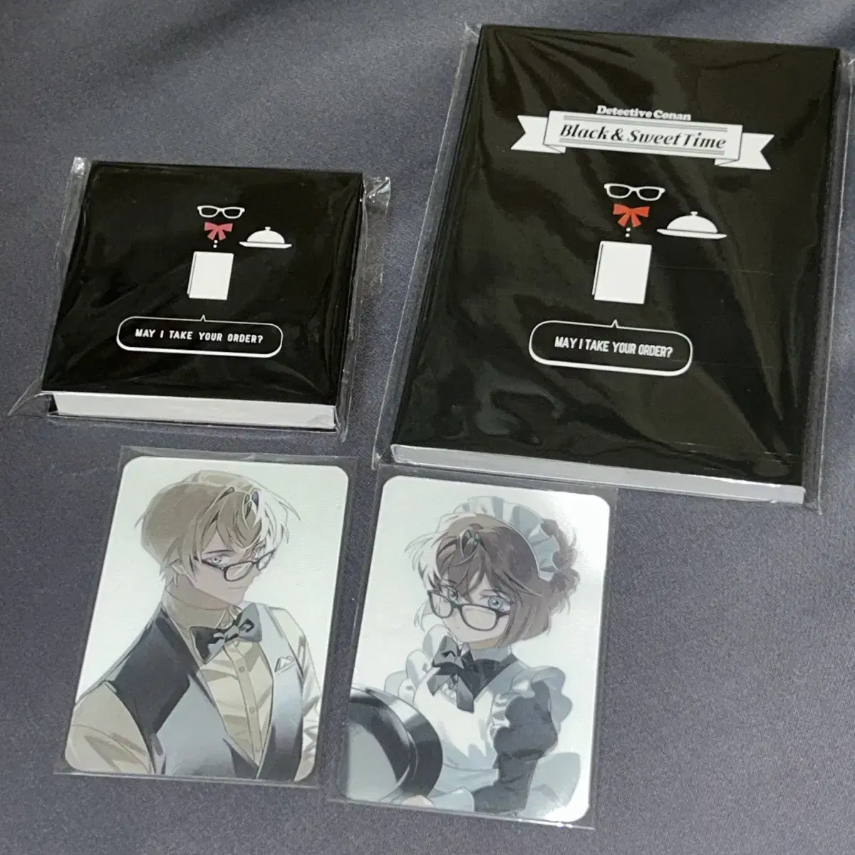 The Phantom Thief Postcard Book Black & Sweet Time Detective Conan Lenticular