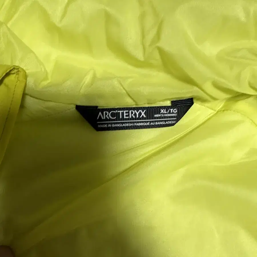 ARCTERYX 아크테릭스 아톰 후드 라임 XL