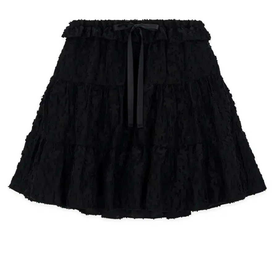 시눈 자카드 프릴 스커트 JACQUARD FRILL SKIRT