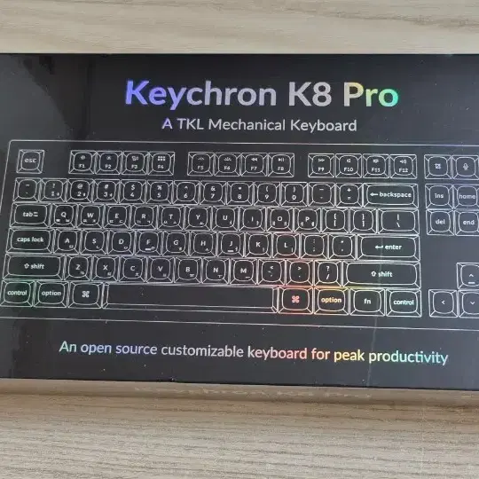 키크론 K8 Pro 프로 TKL 저소음 적축 알루미늄 기계식 키보드 -