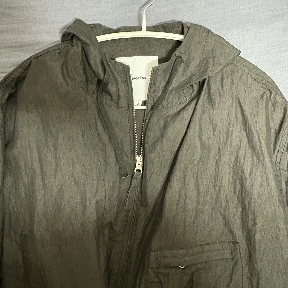 [M]에스피오나지 Ray wind parka black