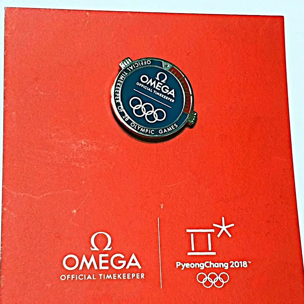 평창동계올림픽 공식파트너 OMEGA 뱃지 세트