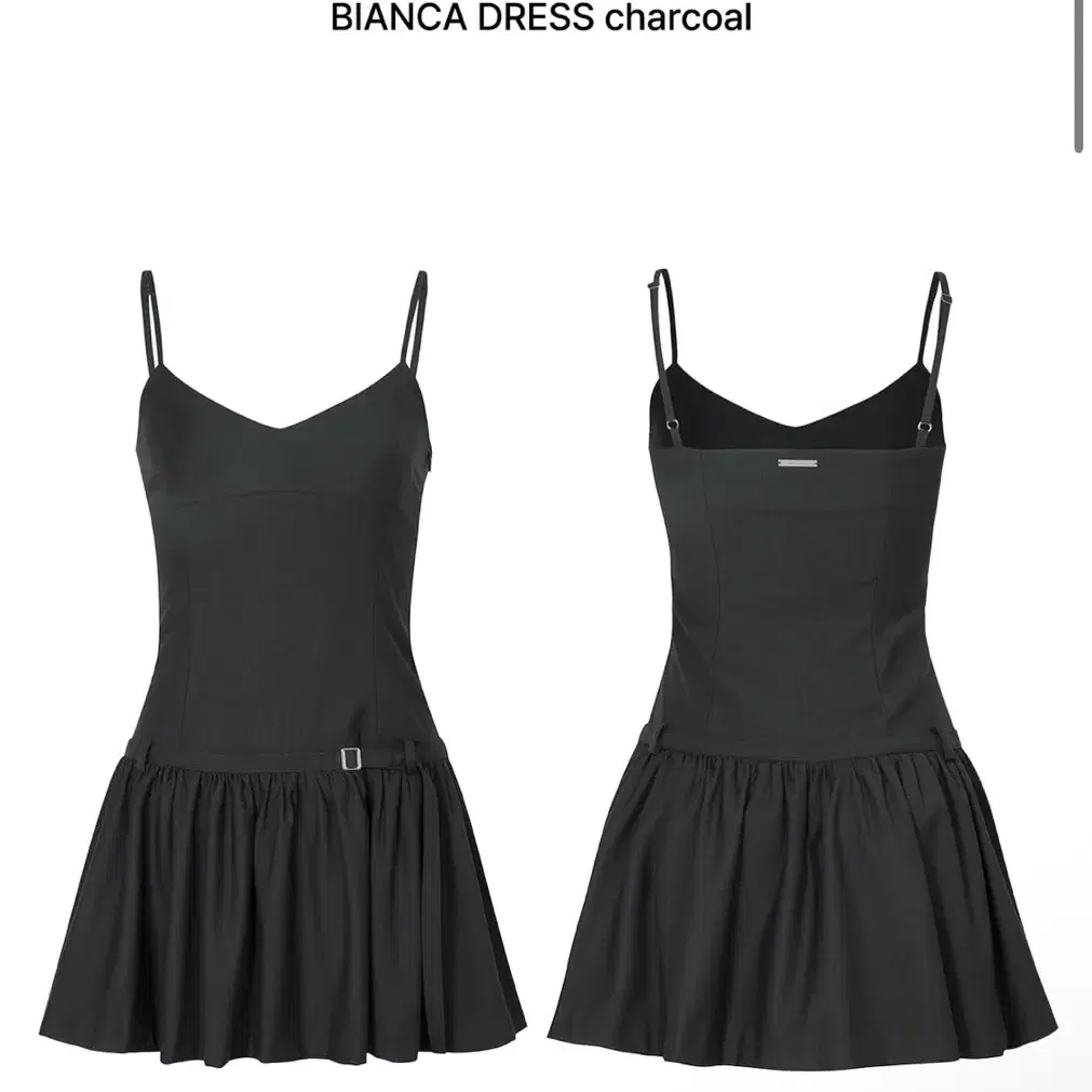 페인오어플레져 비앙카 드레스 원피스 차콜 bianca dress