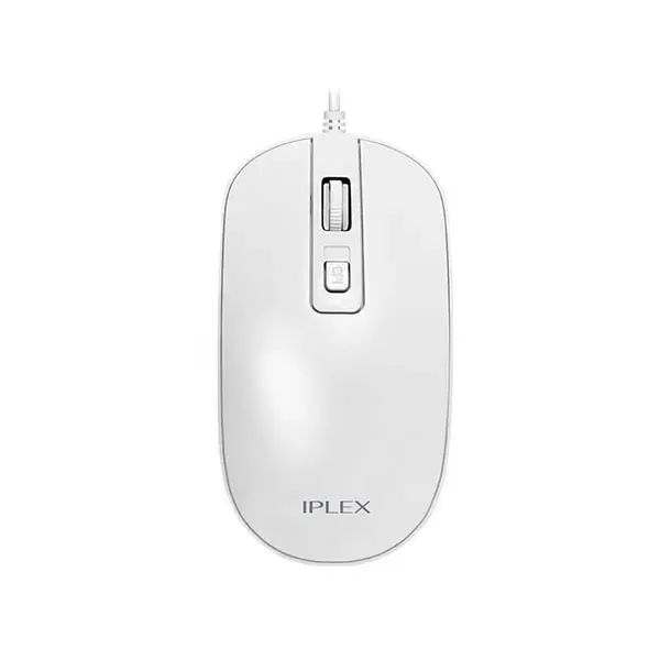 Low-noise wired optical mouse 1600 dpi USB White #3버튼+1휠,#1600dpi,#감도 ...