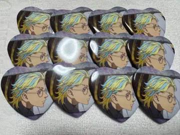 도쿄 리벤저스 하야타니 류토 메모리 하트형 캔뱃지 12개