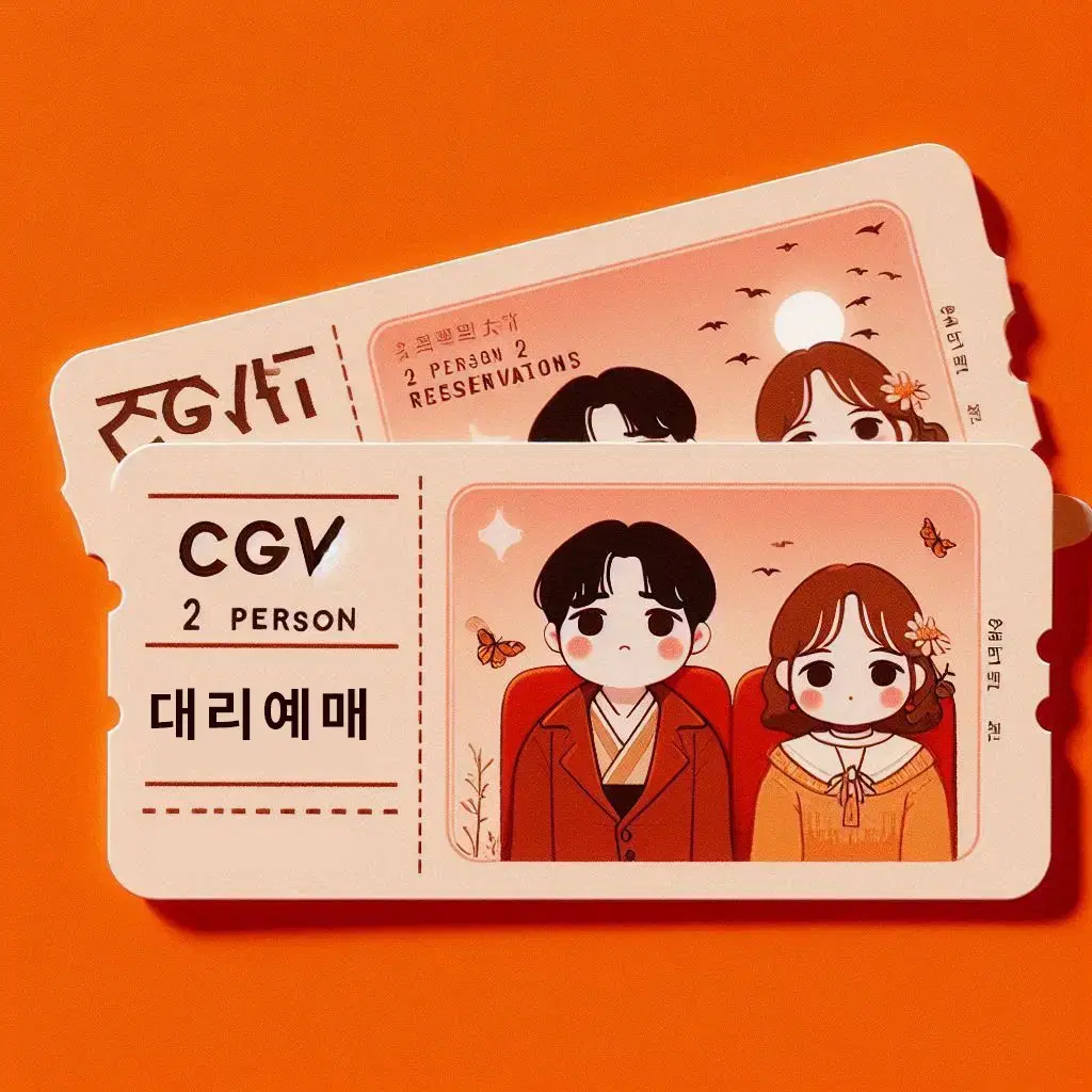 CGV 2D영화 2인 예매해 드립니다.